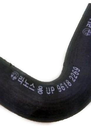 Патрубок ланос 1.6 радіатора верхній з кондиціонером kap, 96182269