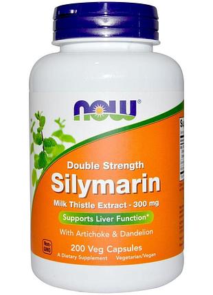 Силімарин, екстракт розторопші, 200 капсул, now foods, сша