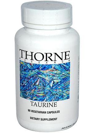 Таурин,thorne research, 90 капсул