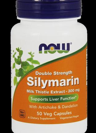 Розторопша, silymarin, now foods, 300 мг, 50 капсул
