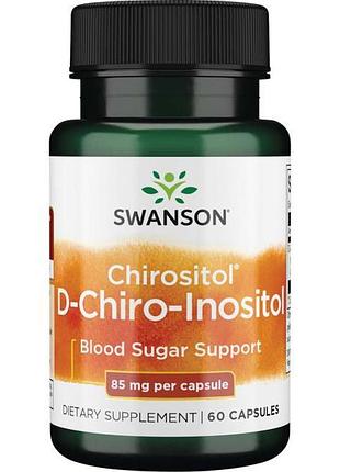 Инозитол д-хиро, 85 мг, d-chiro inositol chirositol swanson, 60 капсул