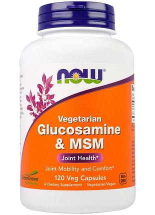 Глюкозамин и метилсульфонилметан, now foods, 120 капсул