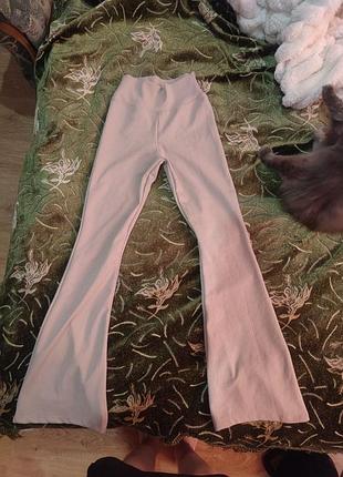 Клеш штаны бежевые