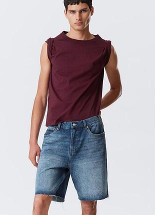 Шорты мужские оверсайз weekday galaxy denim shorts р. 34