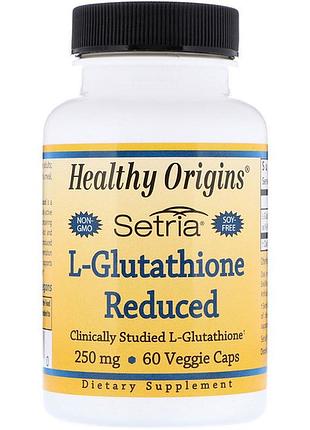 Глутатион, healthy origins, 250 мг, 60 капсул