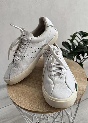 Кожаные кеды new balance белые 42 размер
