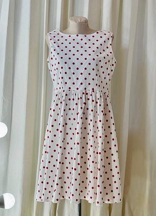 Шикарна жіноча сукня сарафан в горошок