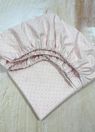 Простынь на резинке 120*60*20 розовая