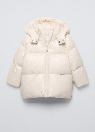 Пуховик пальто zara 98, на 3 роки