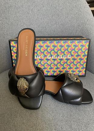 Шкіряні босоніжки шльопки kurt geiger