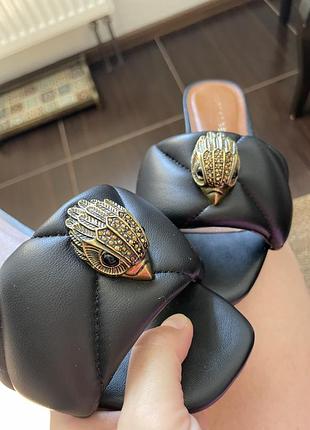 Шкіряні босоніжки шльопки kurt geiger8 фото