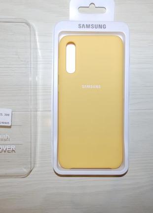 Чехол для samsung galaxy a50 silicone full желтый