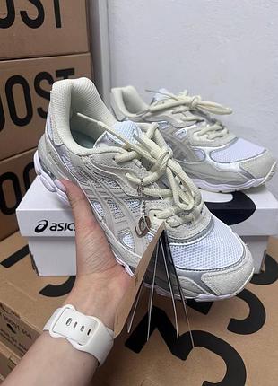 Кроссовки asics gel-nyc beige white5 фото