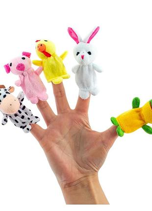 Дитячий набір іграшок на пальці "веселі пухнастики" 8710vp hjk