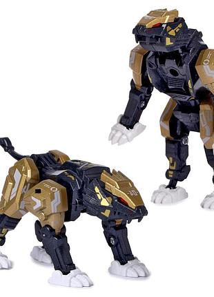 Дитячий трансформер junfa hf9989-3 робот+тварина золотий hjk