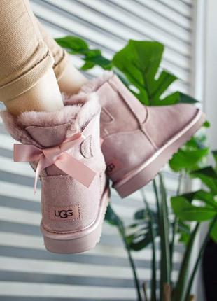 Ugg australia з бантами в рожевому кольорі3 фото