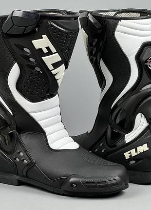 Мотоботы vintage flm sports 1 мото взуття ботинки обувь alpinestars