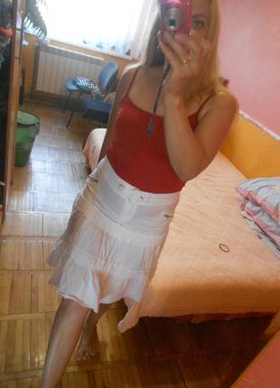 Юбка женская белая