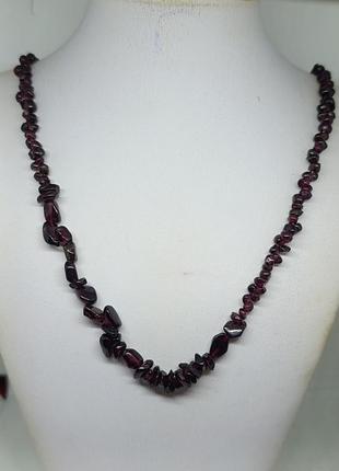 Бусы из граната. 6
