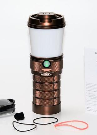 Ліхтар кемпінговий sofirn blf lt1 8*lh351d 5000k + акумулятори 18650*4шт. 3000mah brown