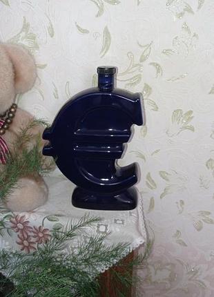 Штоф керамический в форме евро