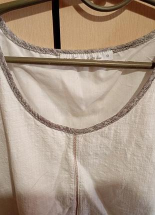 Платье летнее лён, размер 12. 3