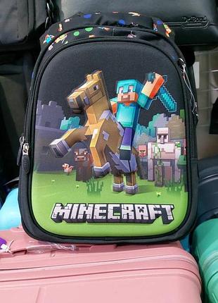 Шкільний ортопедичний рюкзак для хлопчика minecraft 1-4 клас