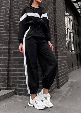 Женский спортивный костюм из плащевки 2-ка (кофта + штаны)