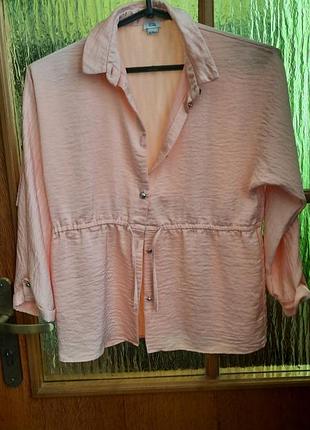 Рубашка девичья персиковый цвет рост 140см.жа как материал