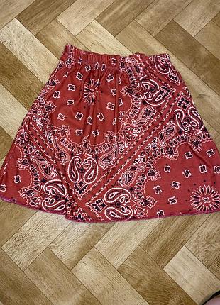 Юбка в расцветки банданы