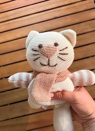 Мʼяка іграшка бежевий котик