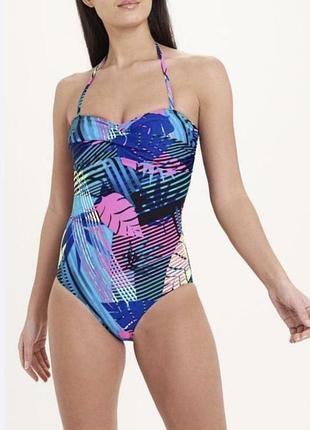 Шикарний суцільний купальник з утяжкою 48 розмір