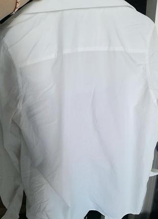 Рубашка белая h&amp;m 4