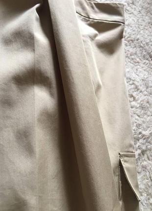 Юбка миди с карманами карго4 фото