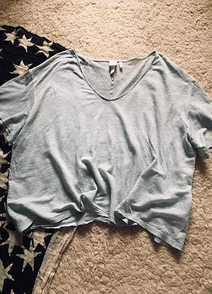 Льняная оверсайз-футболка