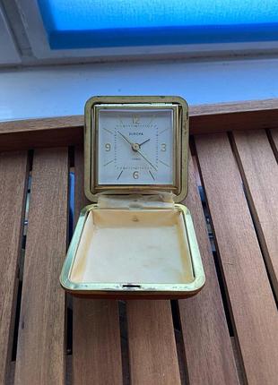 Механічний дорожній будильник "europa" 2 jewels