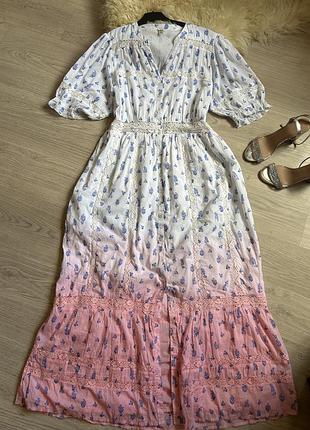 River island 16 р сукня бавовна