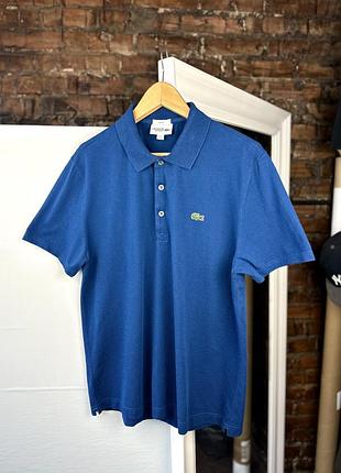 Men’s polo shirts lacoste slim fit blue size: xl