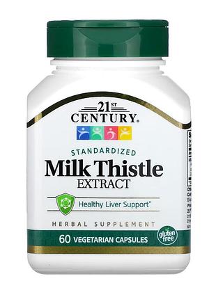 Екстракт розторопші 21st century standardized milk thistle extract 60 капс сша