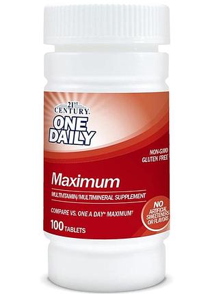 Мультивітаміни 21st century one daily maximum 100 таб сша