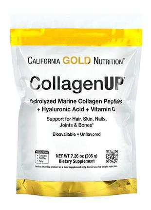 Collagenup california gold nutrition 206 г - морський колаген, гіалуронова кислота, вітамін с