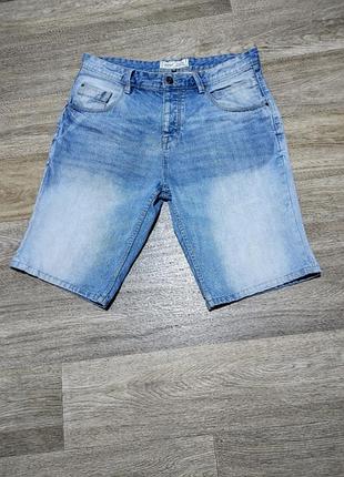 Мужские джинсовые шорты george casual размер l-xl синий