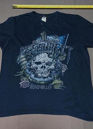 Плечі 43 см ventage 97 gildan   футболка чорна  size m напис metal tour 97 ressurect deathvalley