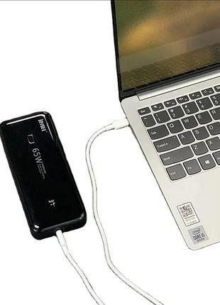 Powerbank leemoa 20000 mah 65w с супер быстрой зарядкой повербанк для ноутбука смартфона павербанк