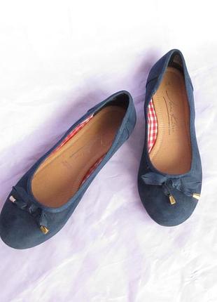 Туфли женские летние 38(24,5см) синие, очень легкие