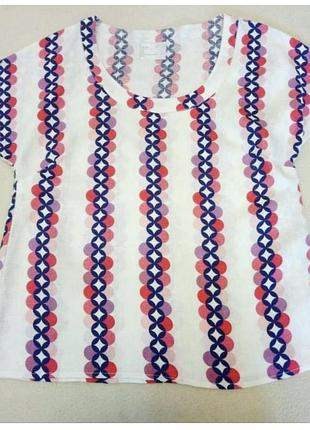 Летняя льняная блуза