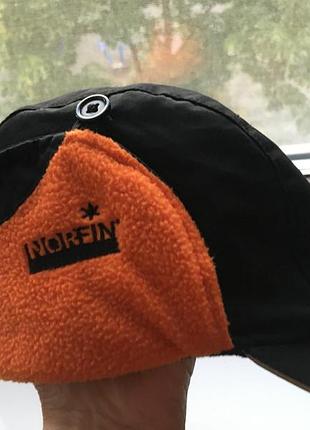 Кепка теплая с ушками на флисе р.57-59