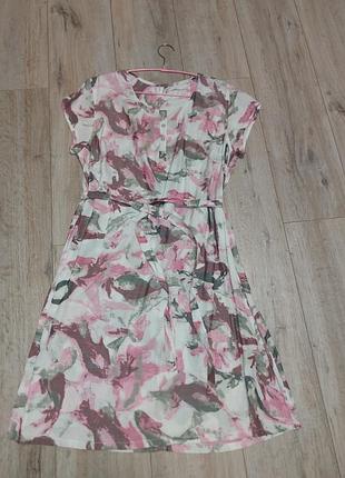 Платье платье fransa xl с пояском., дуде легкое