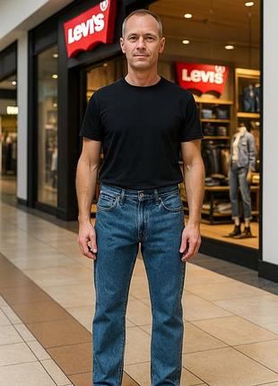 Джинси чоловічі levi's сині, 100% бавовна, талія 94 см, ідеальний стан