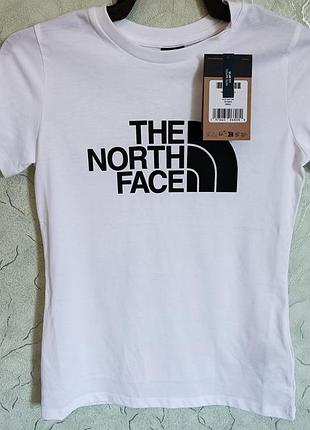 Футболка женская the north face белого цвета размер s